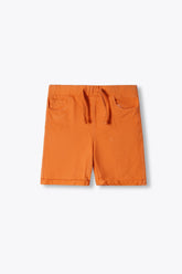 Kid's Brown Cotton Terry Short With Adjuster